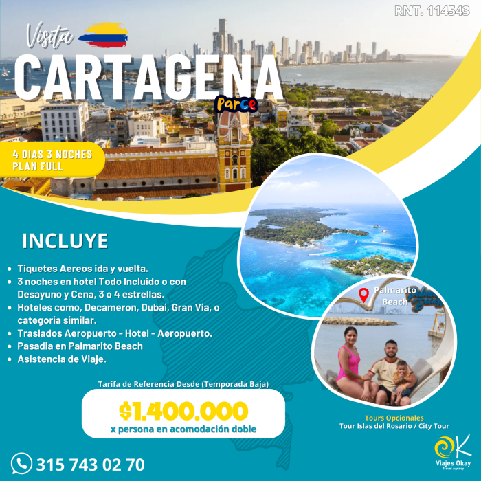 CARTAGENA PLAN FULL VIAJES OKAY