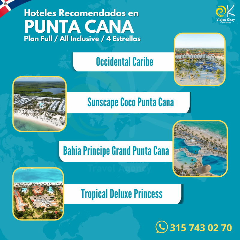 PUNTA CANA PLAN FULL HOTELES VIAJES OKAY AGENCIA